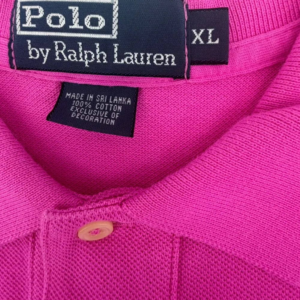 Polo Ralph Lauren Polo Shirt Mens XL Pink Short Sleeve Embroidered Pony Logo